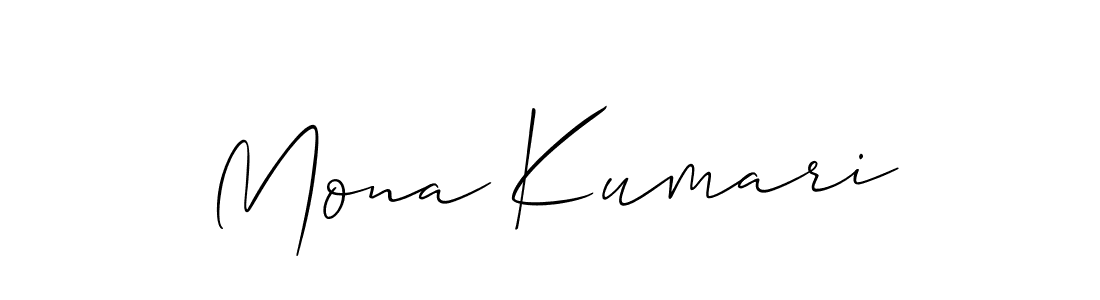Similarly Allison_Script is the best handwritten signature design. Signature creator online .You can use it as an online autograph creator for name Mona Kumari. Mona Kumari signature style 2 images and pictures png