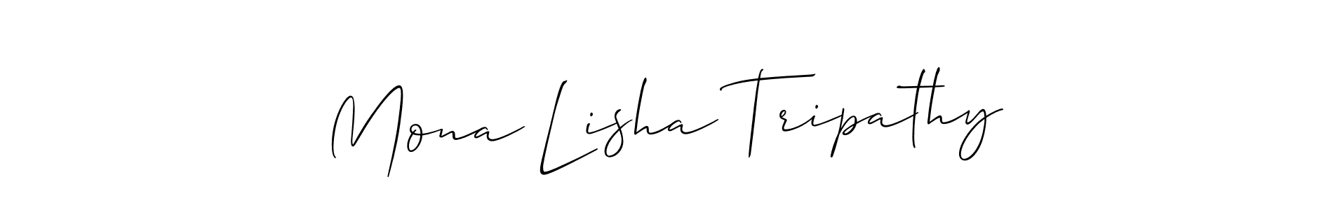 if you are searching for the best signature style for your name Mona Lisha Tripathy. so please give up your signature search. here we have designed multiple signature styles  using Allison_Script. Mona Lisha Tripathy signature style 2 images and pictures png