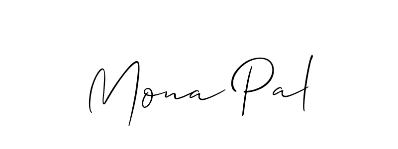 It looks lik you need a new signature style for name Mona Pal. Design unique handwritten (Allison_Script) signature with our free signature maker in just a few clicks. Mona Pal signature style 2 images and pictures png