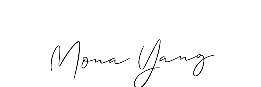 How to Draw Mona Yang signature style? Allison_Script is a latest design signature styles for name Mona Yang. Mona Yang signature style 2 images and pictures png