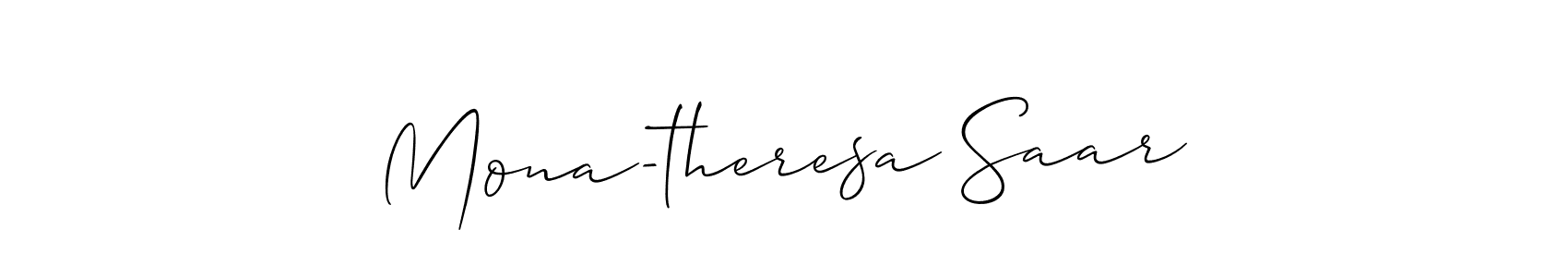 Best and Professional Signature Style for Mona-theresa Saar. Allison_Script Best Signature Style Collection. Mona-theresa Saar signature style 2 images and pictures png