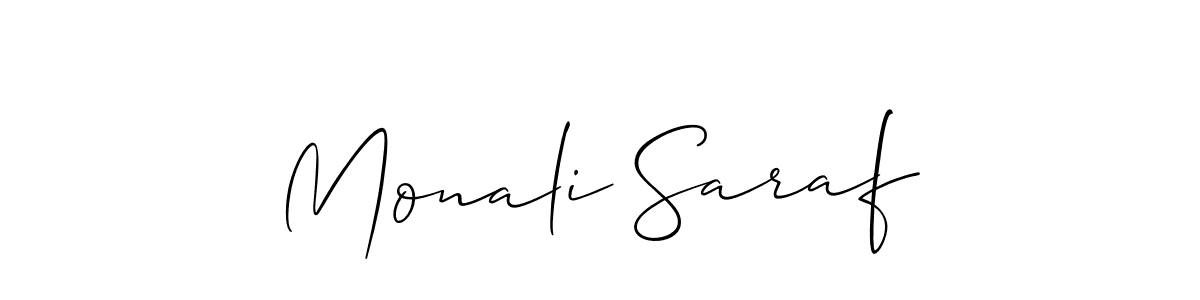See photos of Monali Saraf official signature by Spectra . Check more albums & portfolios. Read reviews & check more about Allison_Script font. Monali Saraf signature style 2 images and pictures png