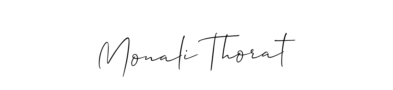 How to Draw Monali Thorat signature style? Allison_Script is a latest design signature styles for name Monali Thorat. Monali Thorat signature style 2 images and pictures png