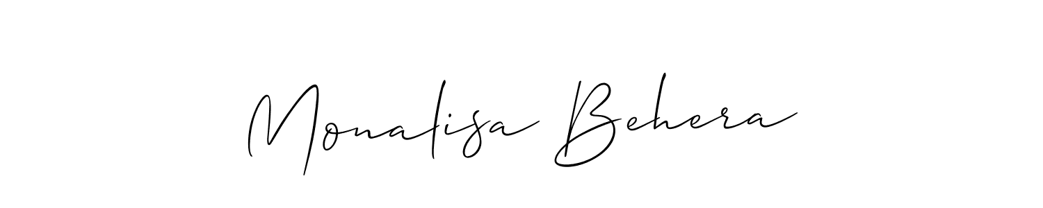 Make a beautiful signature design for name Monalisa Behera. Use this online signature maker to create a handwritten signature for free. Monalisa Behera signature style 2 images and pictures png