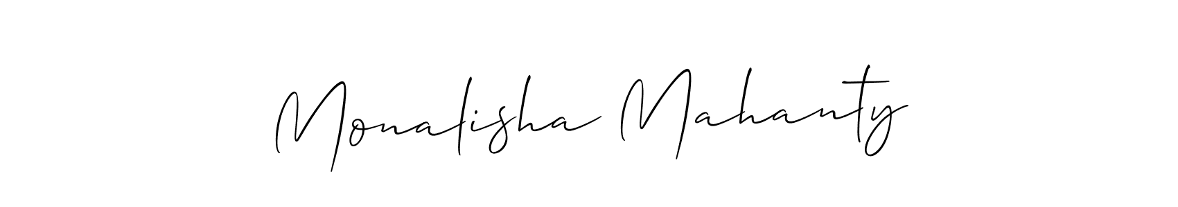 Similarly Allison_Script is the best handwritten signature design. Signature creator online .You can use it as an online autograph creator for name Monalisha Mahanty. Monalisha Mahanty signature style 2 images and pictures png