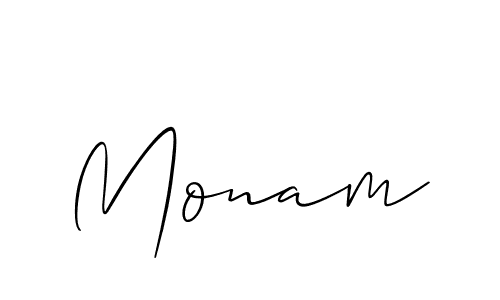 Also You can easily find your signature by using the search form. We will create Monam name handwritten signature images for you free of cost using Allison_Script sign style. Monam signature style 2 images and pictures png