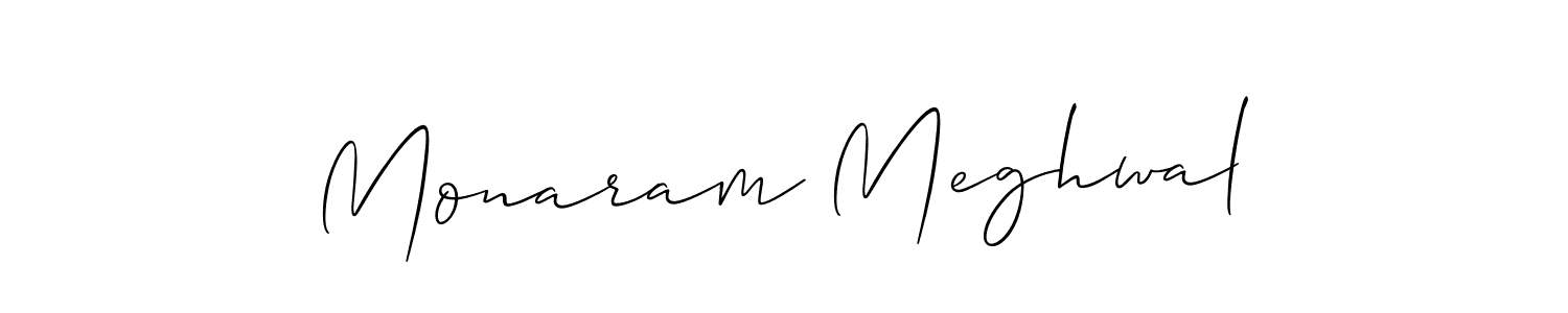 Similarly Allison_Script is the best handwritten signature design. Signature creator online .You can use it as an online autograph creator for name Monaram Meghwal. Monaram Meghwal signature style 2 images and pictures png