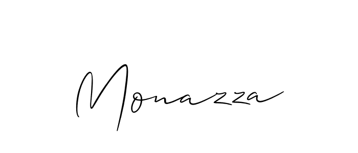 Make a beautiful signature design for name Monazza. Use this online signature maker to create a handwritten signature for free. Monazza signature style 2 images and pictures png