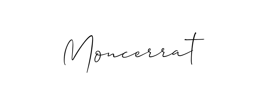 Use a signature maker to create a handwritten signature online. With this signature software, you can design (Allison_Script) your own signature for name Moncerrat. Moncerrat signature style 2 images and pictures png