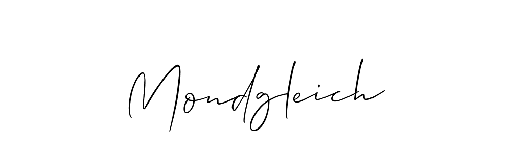 How to Draw Mondgleich signature style? Allison_Script is a latest design signature styles for name Mondgleich. Mondgleich signature style 2 images and pictures png