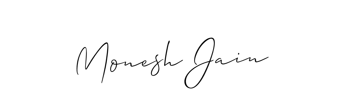 Make a beautiful signature design for name Monesh Jain. Use this online signature maker to create a handwritten signature for free. Monesh Jain signature style 2 images and pictures png