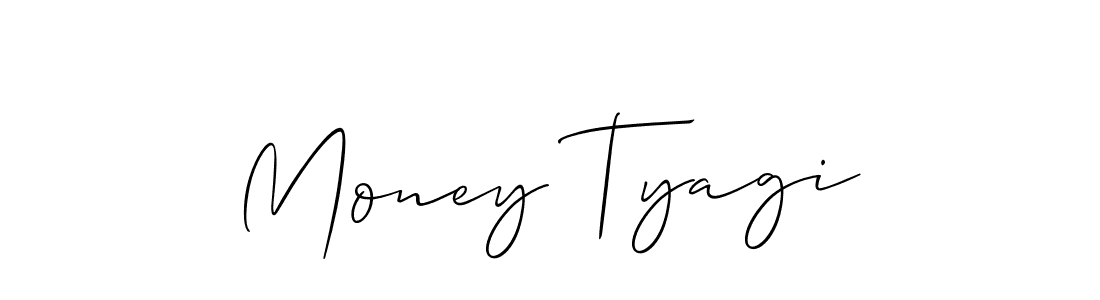 Money Tyagi stylish signature style. Best Handwritten Sign (Allison_Script) for my name. Handwritten Signature Collection Ideas for my name Money Tyagi. Money Tyagi signature style 2 images and pictures png