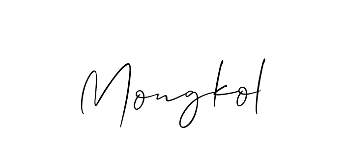 Mongkol stylish signature style. Best Handwritten Sign (Allison_Script) for my name. Handwritten Signature Collection Ideas for my name Mongkol. Mongkol signature style 2 images and pictures png