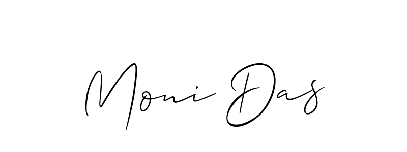 You should practise on your own different ways (Allison_Script) to write your name (Moni Das) in signature. don't let someone else do it for you. Moni Das signature style 2 images and pictures png