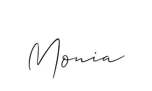 Allison_Script is a professional signature style that is perfect for those who want to add a touch of class to their signature. It is also a great choice for those who want to make their signature more unique. Get Monia name to fancy signature for free. Monia signature style 2 images and pictures png