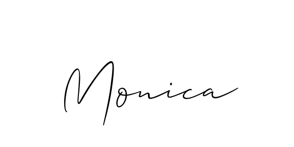 if you are searching for the best signature style for your name Monica. so please give up your signature search. here we have designed multiple signature styles  using Allison_Script. Monica signature style 2 images and pictures png