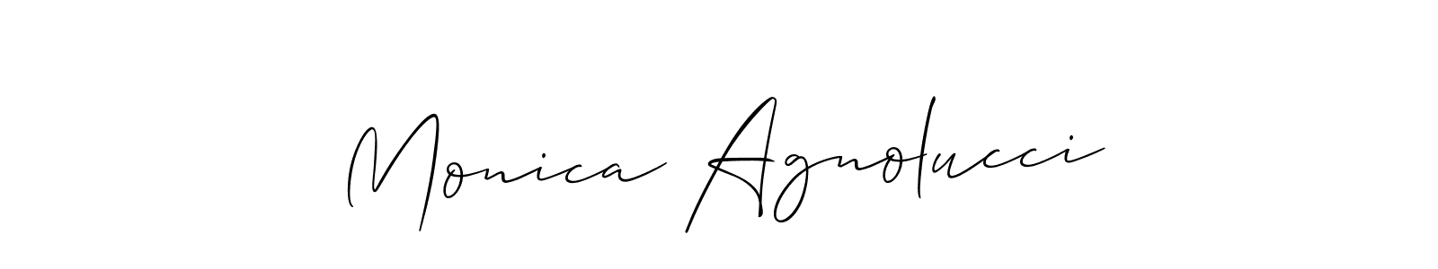 Once you've used our free online signature maker to create your best signature Allison_Script style, it's time to enjoy all of the benefits that Monica Agnolucci name signing documents. Monica Agnolucci signature style 2 images and pictures png