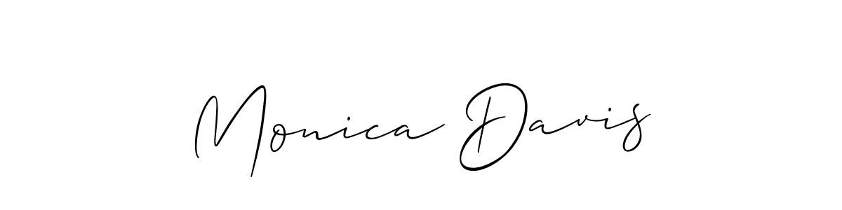 Monica Davis stylish signature style. Best Handwritten Sign (Allison_Script) for my name. Handwritten Signature Collection Ideas for my name Monica Davis. Monica Davis signature style 2 images and pictures png