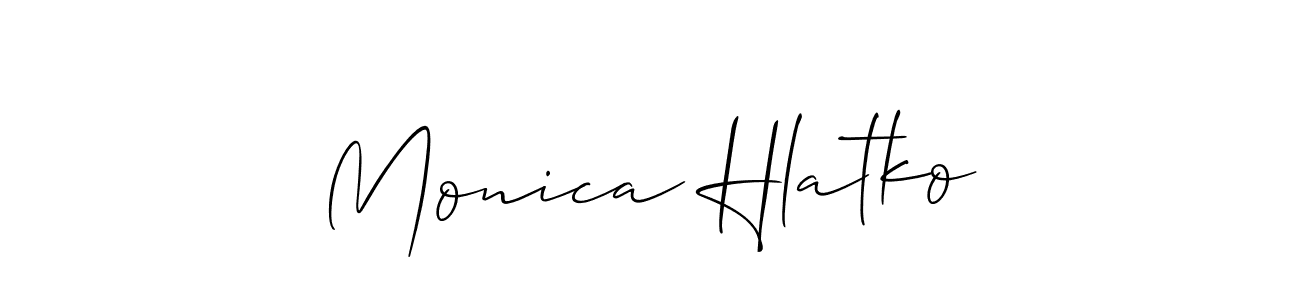 You can use this online signature creator to create a handwritten signature for the name Monica Hlatko. This is the best online autograph maker. Monica Hlatko signature style 2 images and pictures png