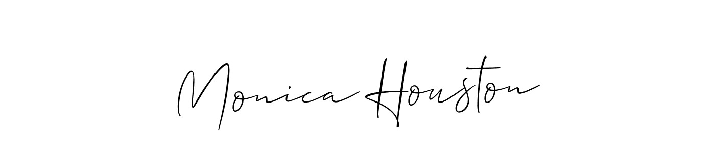 Similarly Allison_Script is the best handwritten signature design. Signature creator online .You can use it as an online autograph creator for name Monica Houston. Monica Houston signature style 2 images and pictures png