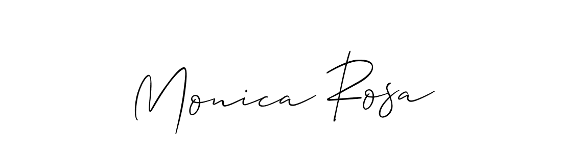 Design your own signature with our free online signature maker. With this signature software, you can create a handwritten (Allison_Script) signature for name Monica Rosa. Monica Rosa signature style 2 images and pictures png