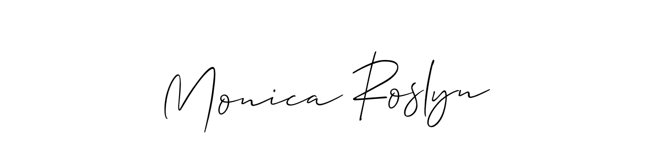 How to Draw Monica Roslyn signature style? Allison_Script is a latest design signature styles for name Monica Roslyn. Monica Roslyn signature style 2 images and pictures png