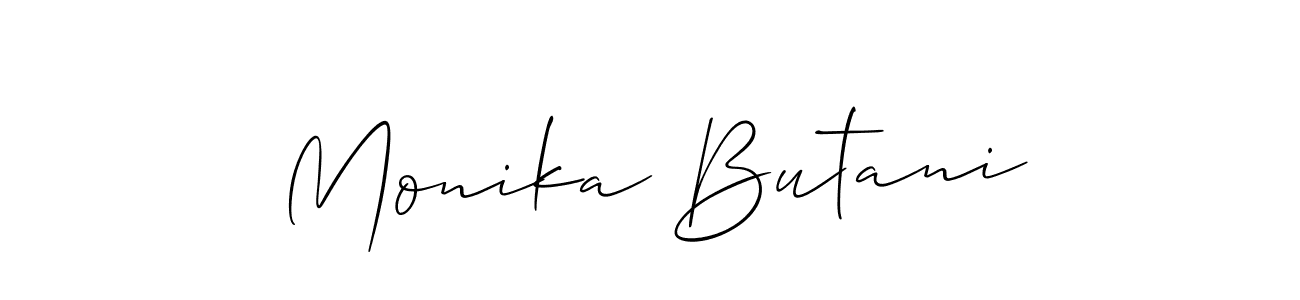 This is the best signature style for the Monika Butani name. Also you like these signature font (Allison_Script). Mix name signature. Monika Butani signature style 2 images and pictures png