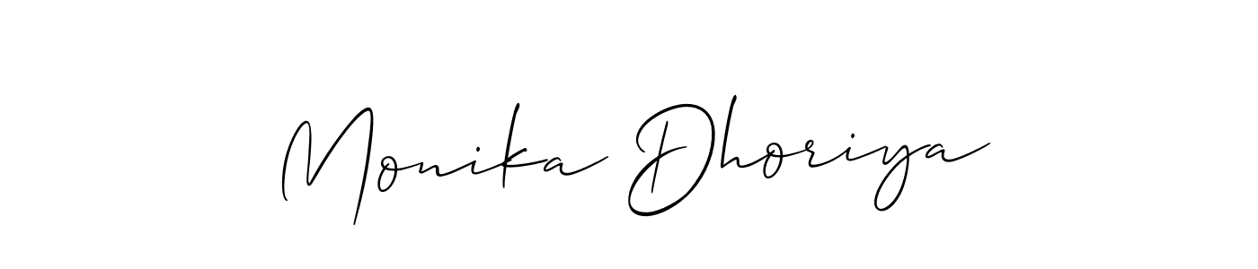 Best and Professional Signature Style for Monika Dhoriya. Allison_Script Best Signature Style Collection. Monika Dhoriya signature style 2 images and pictures png