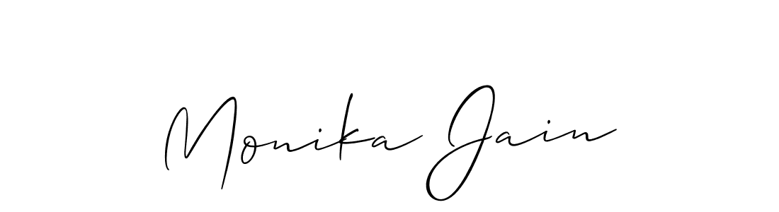 Best and Professional Signature Style for Monika Jain. Allison_Script Best Signature Style Collection. Monika Jain signature style 2 images and pictures png