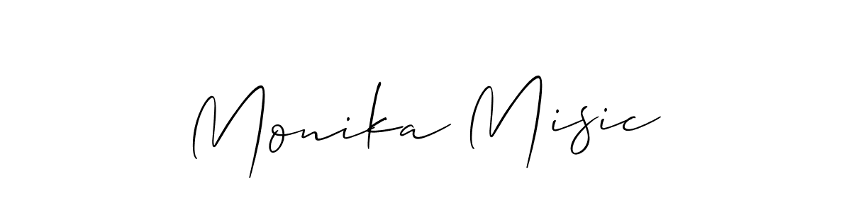 Monika Misic stylish signature style. Best Handwritten Sign (Allison_Script) for my name. Handwritten Signature Collection Ideas for my name Monika Misic. Monika Misic signature style 2 images and pictures png