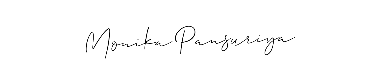See photos of Monika Pansuriya official signature by Spectra . Check more albums & portfolios. Read reviews & check more about Allison_Script font. Monika Pansuriya signature style 2 images and pictures png