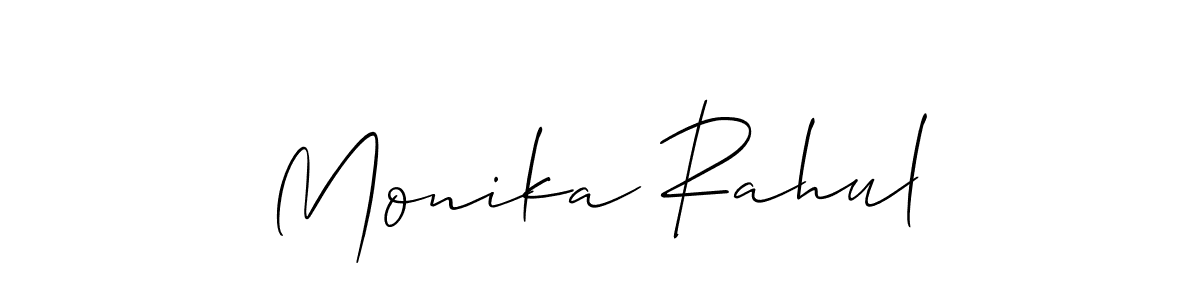 You can use this online signature creator to create a handwritten signature for the name Monika Rahul. This is the best online autograph maker. Monika Rahul signature style 2 images and pictures png