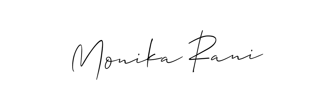 Also You can easily find your signature by using the search form. We will create Monika Rani name handwritten signature images for you free of cost using Allison_Script sign style. Monika Rani signature style 2 images and pictures png