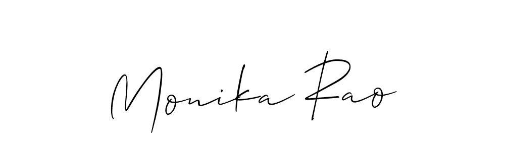 Also You can easily find your signature by using the search form. We will create Monika Rao name handwritten signature images for you free of cost using Allison_Script sign style. Monika Rao signature style 2 images and pictures png