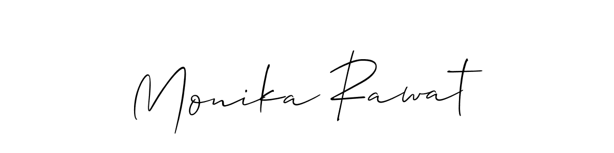 It looks lik you need a new signature style for name Monika Rawat. Design unique handwritten (Allison_Script) signature with our free signature maker in just a few clicks. Monika Rawat signature style 2 images and pictures png