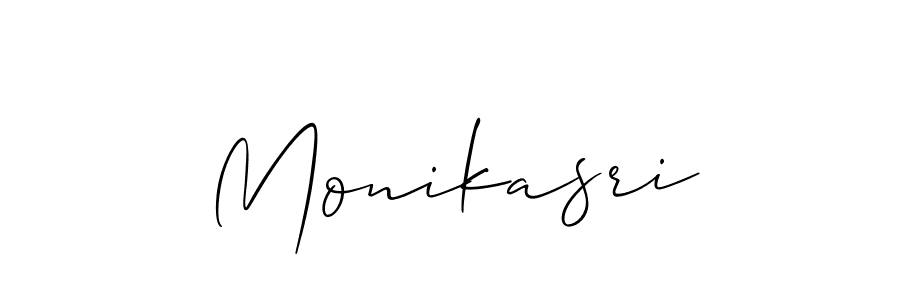 Make a beautiful signature design for name Monikasri. With this signature (Allison_Script) style, you can create a handwritten signature for free. Monikasri signature style 2 images and pictures png