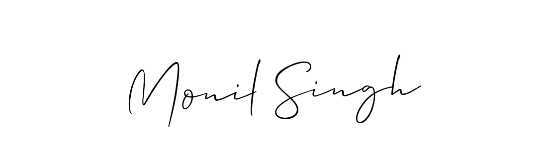 Similarly Allison_Script is the best handwritten signature design. Signature creator online .You can use it as an online autograph creator for name Monil Singh. Monil Singh signature style 2 images and pictures png