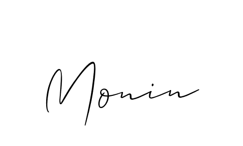 Make a beautiful signature design for name Monin. Use this online signature maker to create a handwritten signature for free. Monin signature style 2 images and pictures png