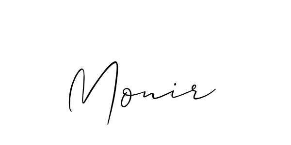 Best and Professional Signature Style for Monir . Allison_Script Best Signature Style Collection. Monir  signature style 2 images and pictures png