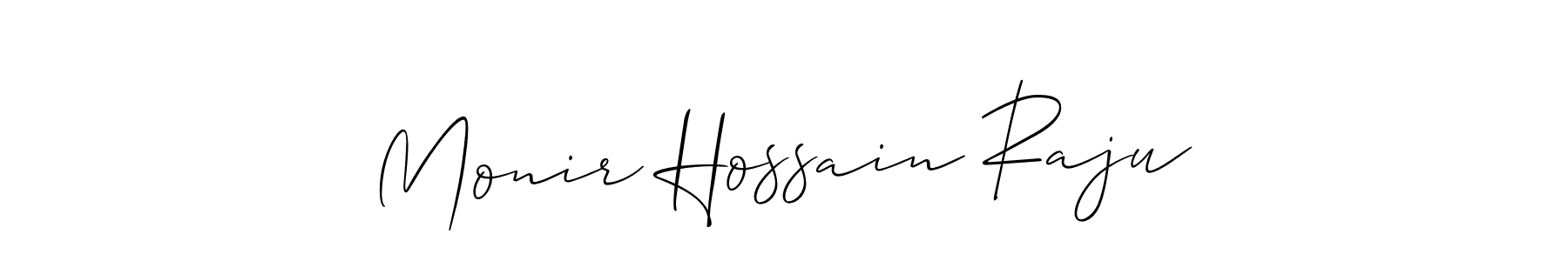 How to make Monir Hossain Raju signature? Allison_Script is a professional autograph style. Create handwritten signature for Monir Hossain Raju name. Monir Hossain Raju signature style 2 images and pictures png