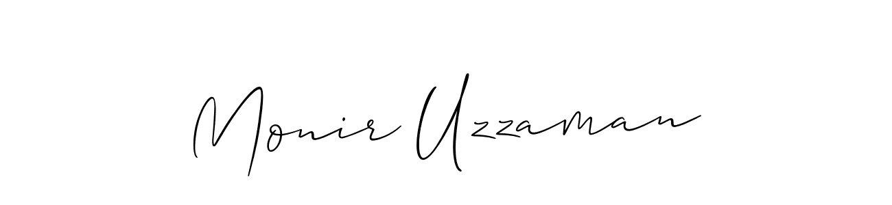 Also You can easily find your signature by using the search form. We will create Monir Uzzaman name handwritten signature images for you free of cost using Allison_Script sign style. Monir Uzzaman signature style 2 images and pictures png