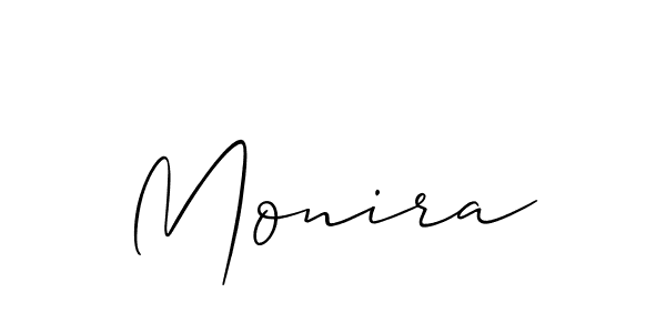 You should practise on your own different ways (Allison_Script) to write your name (Monira) in signature. don't let someone else do it for you. Monira signature style 2 images and pictures png