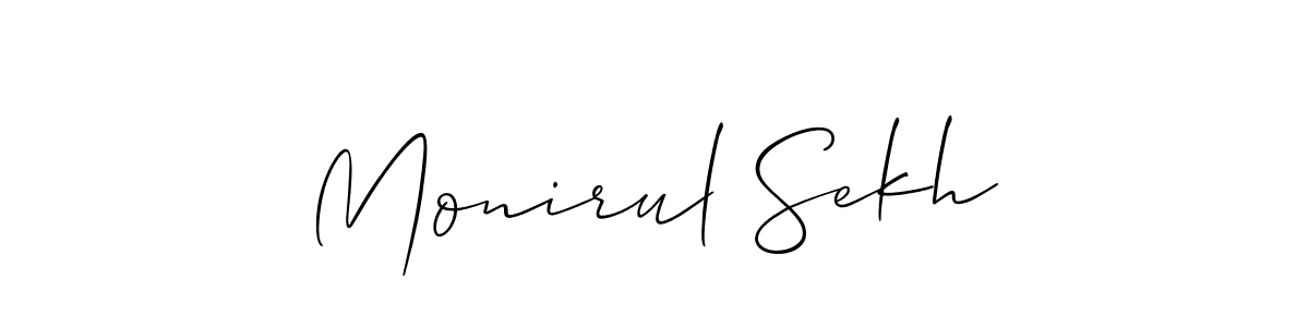 You can use this online signature creator to create a handwritten signature for the name Monirul Sekh. This is the best online autograph maker. Monirul Sekh signature style 2 images and pictures png
