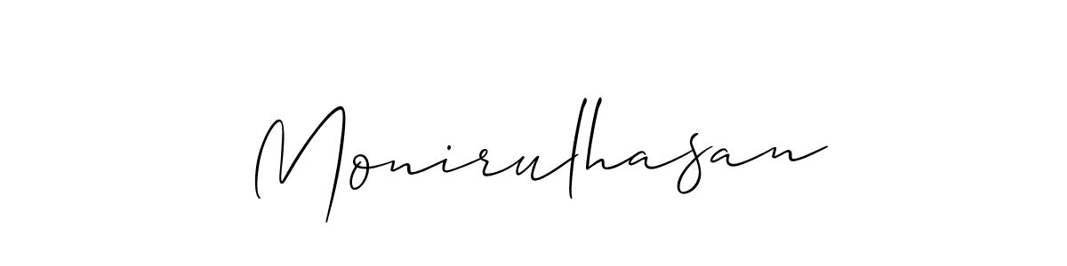You should practise on your own different ways (Allison_Script) to write your name (Monirulhasan) in signature. don't let someone else do it for you. Monirulhasan signature style 2 images and pictures png