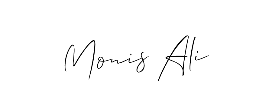 Similarly Allison_Script is the best handwritten signature design. Signature creator online .You can use it as an online autograph creator for name Monis Ali. Monis Ali signature style 2 images and pictures png