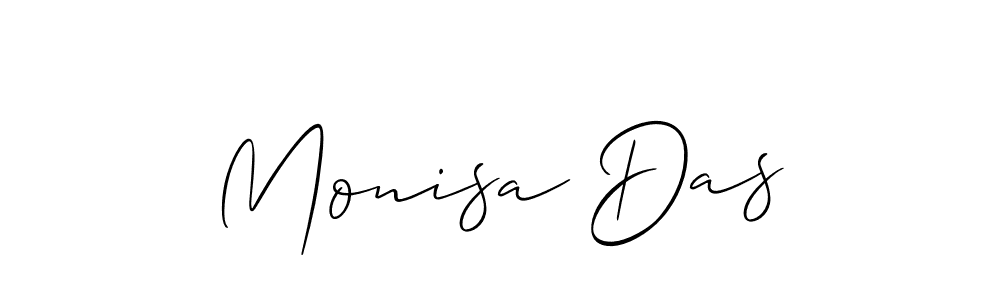 Similarly Allison_Script is the best handwritten signature design. Signature creator online .You can use it as an online autograph creator for name Monisa Das. Monisa Das signature style 2 images and pictures png