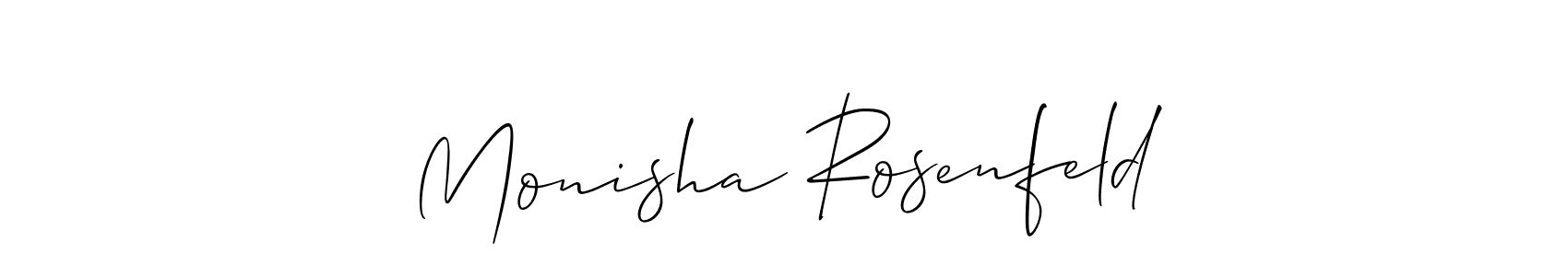Check out images of Autograph of Monisha Rosenfeld name. Actor Monisha Rosenfeld Signature Style. Allison_Script is a professional sign style online. Monisha Rosenfeld signature style 2 images and pictures png