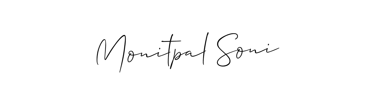 Here are the top 10 professional signature styles for the name Monitpal Soni. These are the best autograph styles you can use for your name. Monitpal Soni signature style 2 images and pictures png