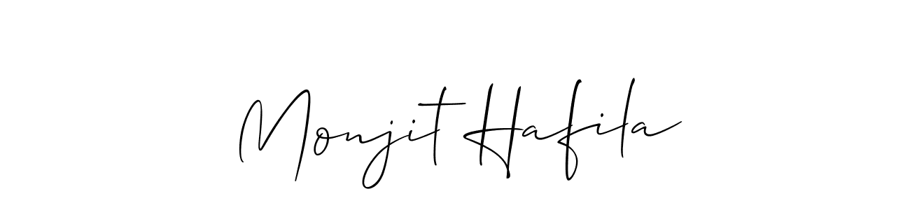 Monjit Hafila stylish signature style. Best Handwritten Sign (Allison_Script) for my name. Handwritten Signature Collection Ideas for my name Monjit Hafila. Monjit Hafila signature style 2 images and pictures png