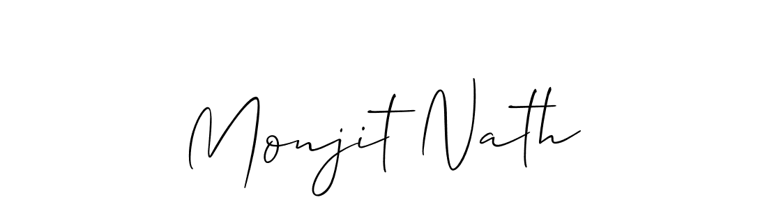 Similarly Allison_Script is the best handwritten signature design. Signature creator online .You can use it as an online autograph creator for name Monjit Nath. Monjit Nath signature style 2 images and pictures png